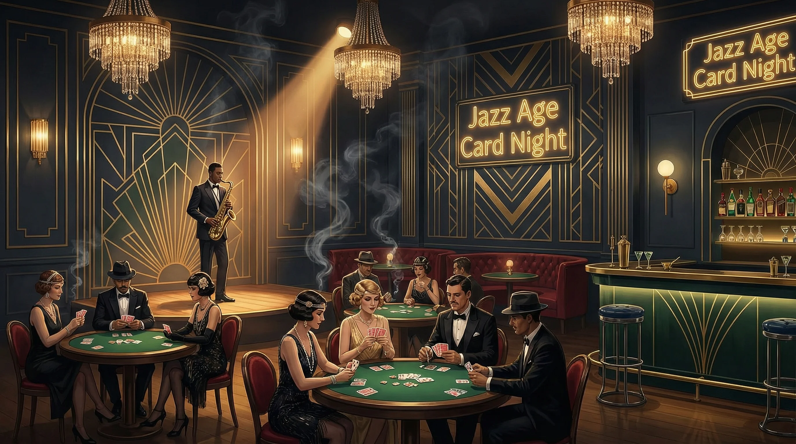 爵士酒吧全景 - 盛世棋牌 的沉浸式场景